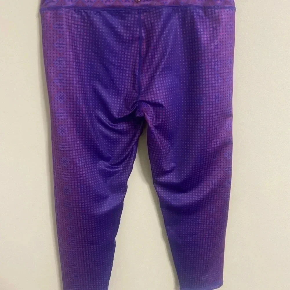 Prana Roxanne Printed Leggings Grapevine Bali Size XL Active Sport Running Pants - Picture 3 of 7